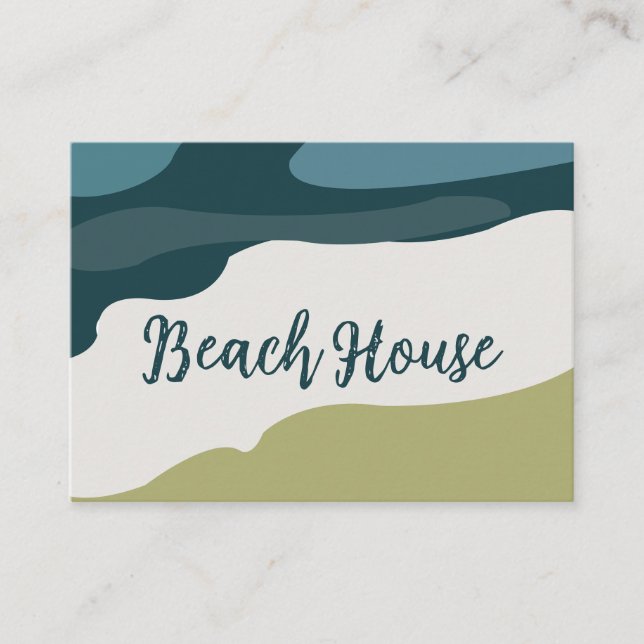 Tarjeta De Visita Playa de mar  (Anverso)