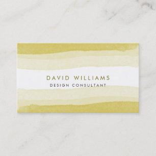 Tarjeta De Visita Playa de Olive Green Water Splatter Cute Artite