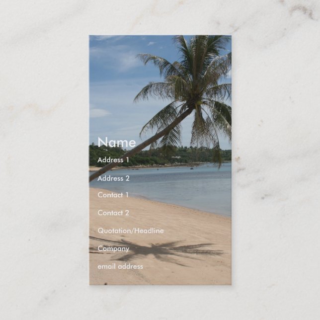 Tarjeta De Visita playa de palma (Anverso)