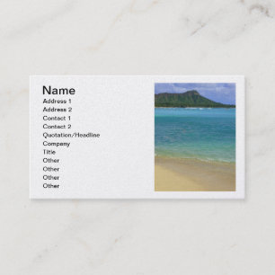 Tarjeta De Visita Playa de Waikiki