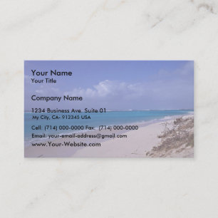 Tarjeta De Visita Playa del atolón de Midway
