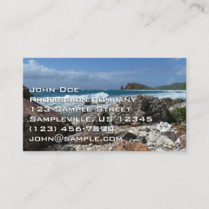 Tarjeta De Visita Playa Rocky de St. Thomas