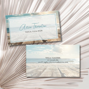 Tarjeta De Visita Playa rústica