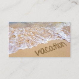 Tarjeta De Visita Playa Tropical de las Bahamas