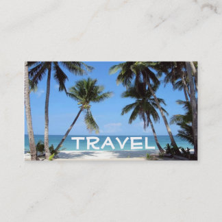 Tarjeta De Visita playa, viaje