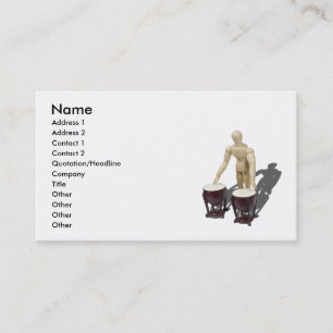 Tarjeta De Visita PlayingBongoDrums121210, nombre, dirección 1,