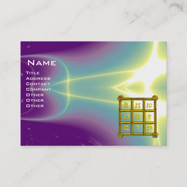 Tarjeta De Visita PLAZA MAGIC 33 , azul púrpura (Anverso)