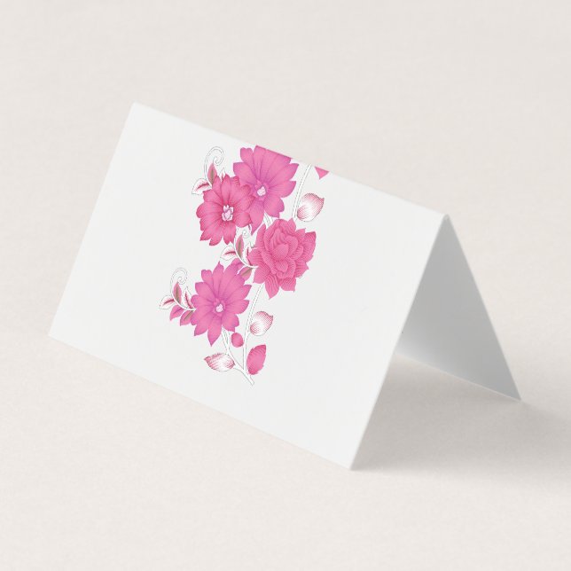 Tarjeta de visita plegada (Anverso)