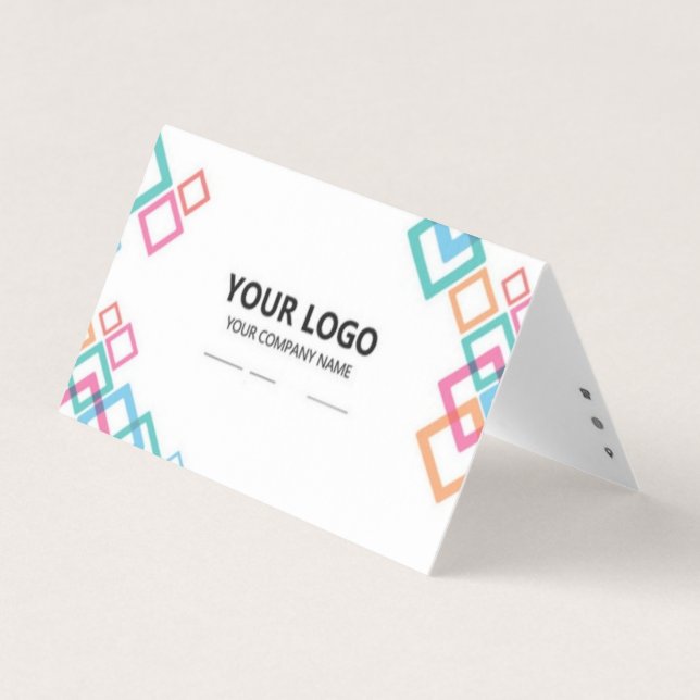 Tarjeta de visita plegada (Anverso)