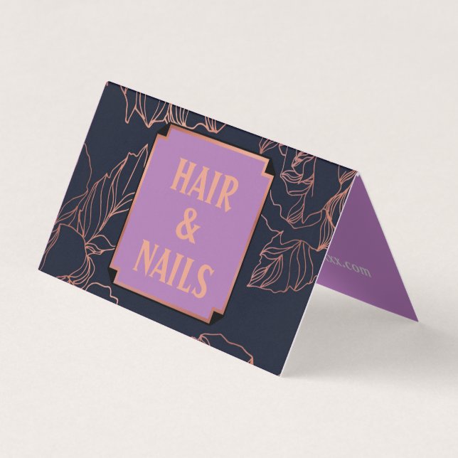 Tarjeta de visita plegada (Anverso)