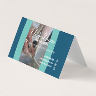 Tarjeta de visita plegada de la colección ARTISAN 