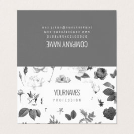 Tarjeta de visita plegada: "FLORES DE VENTAJA"