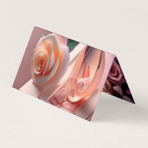 Tarjeta de visita plegada plegable horizontal de c