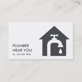 Tarjeta De Visita Plomería simple