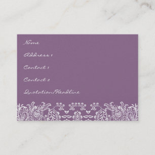 Tarjeta De Visita Plum Love Birds Business Cards