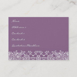 Tarjeta De Visita Plum Love Birds Business Cards