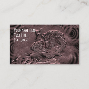 Tarjeta De Visita Plum Rosa Floral Art Business Card