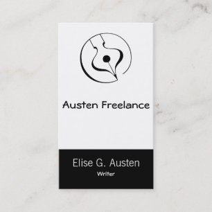 Tarjeta De Visita Pluma caligráfica