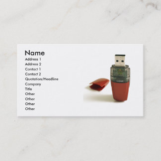 Tarjeta De Visita Pluma de destello de USB