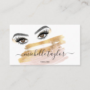 Tarjeta De Visita Pluma de extensión del salón de belleza