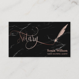 Tarjeta De Visita Pluma de plumas de plumas de plumas de oro nostálg