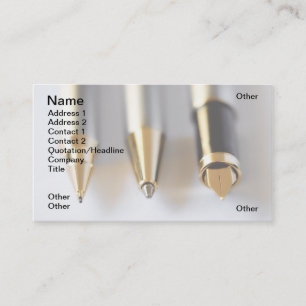 Tarjeta De Visita Plumas