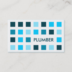 Tarjeta De Visita PLUMBER (cuadrados mod)