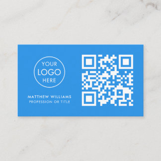 Tarjeta De Visita Plumber Professional QR Code Logo Moderno
