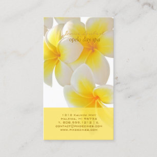 Tarjeta De Visita Plumeria de PixDezines Hawaii