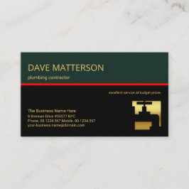 Tarjeta De Visita Plumero de línea roja de capa retro de diseño