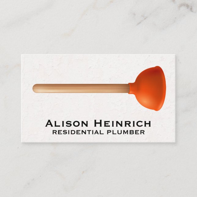 Tarjeta De Visita Plunger (Anverso)