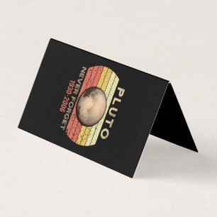 Tarjeta De Visita plutonio nunca olvida, eris, luna, astronomía, ast