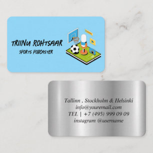 Tarjeta De Visita Podcaster deportivo