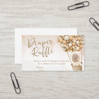 Tarjeta De Visita Podemos Esperar A Que Baby Shower Diaper Raffle