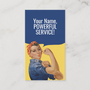 Tarjeta De Visita Podemos hacerlo Personalizado Rosie The Riveter Fe