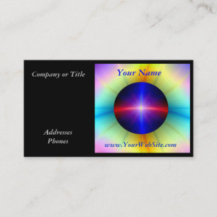 Tarjeta De Visita Poder cristalino de emisión