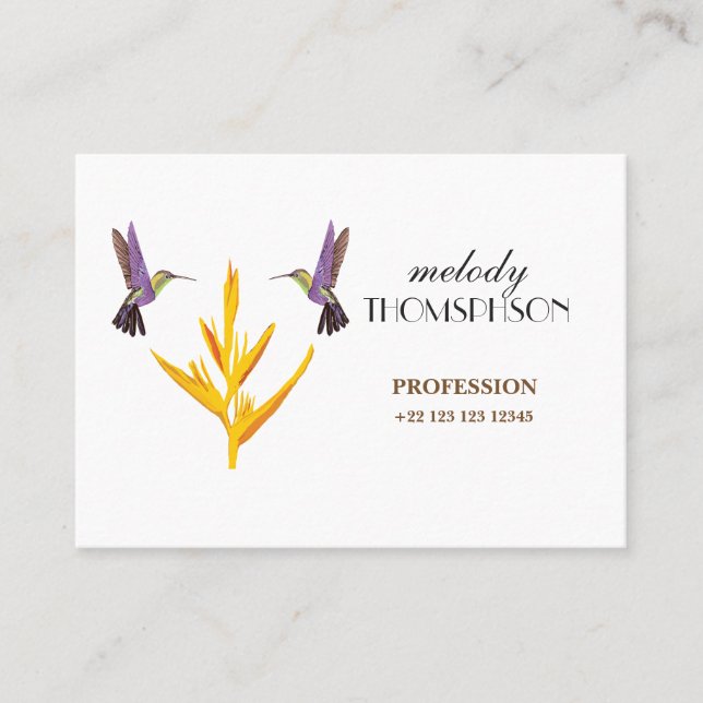 Tarjeta De Visita Poderoso, 8,9 cm x 6,4 cm, mate estándar (Anverso)