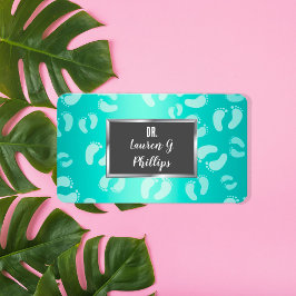 Tarjeta De Visita Podiatra de cuidado de pies 👣