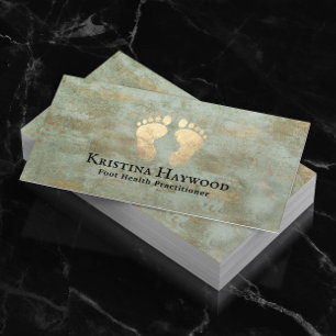 Tarjeta De Visita Podiatra Profesional de la Salud de los Pies Vinta