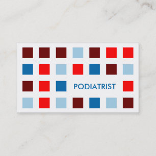 Tarjeta De Visita PODIATRISTA (cuadrados mod)