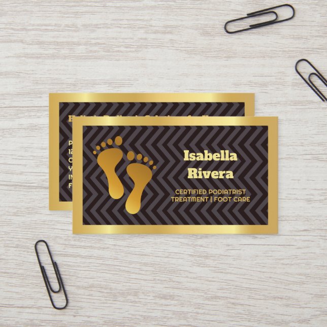 Tarjeta De Visita Podólogo (Anverso/Reverso In Situ)