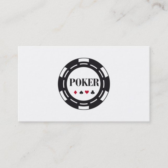 Tarjeta De Visita Poker Chip Magic Magicie Card Trick Entertainment (Anverso)