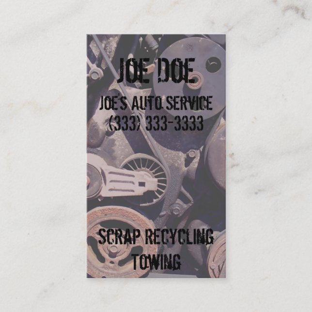 Tarjeta De Visita Poleas (Anverso)