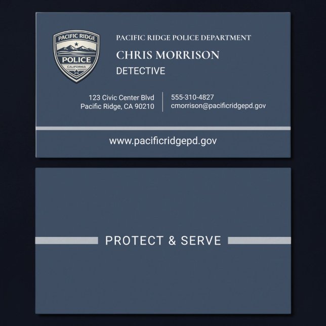 Tarjeta De Visita Police Business Card (Subido por el creador)