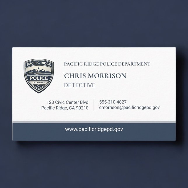 Tarjeta De Visita Police Detective Logo Business Card (Subido por el creador)