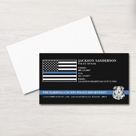 Tarjeta De Visita Police Officer Law Enforcement Custom Logo