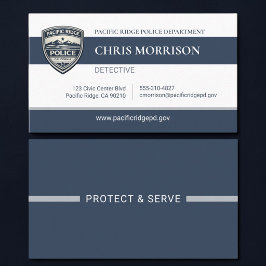 Tarjeta De Visita Police Officer Professional Business Card