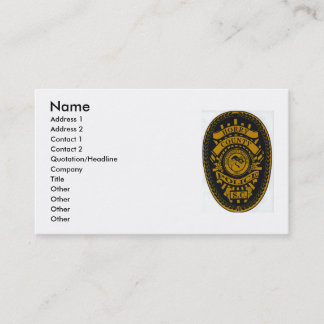 Tarjeta De Visita policía del condado de Horry, nombre, dirección 1,