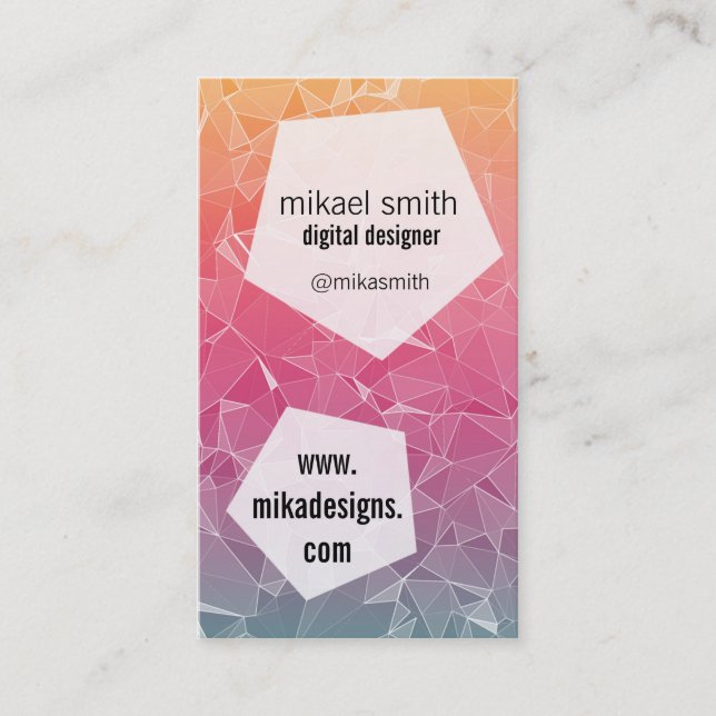 Tarjeta De Visita Polígono (Anverso)