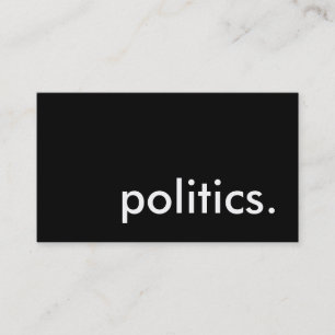 Tarjeta De Visita política.